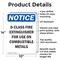 Signmission D-Class Fire Extinguisher For OSHA Notice Sign, Aluminum, 10in W x 14in L, 2PK OS-2PACK-NS-A-1014-V-10940 - alternate 6